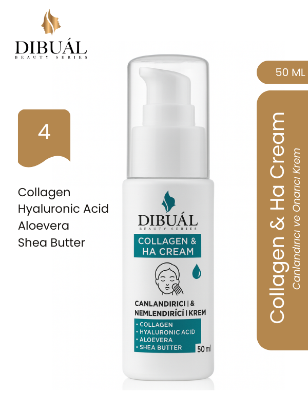 Collagen & Hyaluronik Asit Krem doğal cilt bakım ürünü